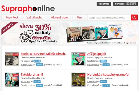 Ticetiprocentn sleva na CD s S+H od Supraphonu